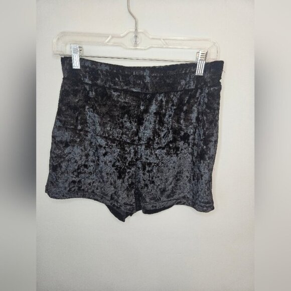 Buffbunny Collection Women's Frozen Shorts. Black. Velvet Measurements i… - Picture 2 of 7